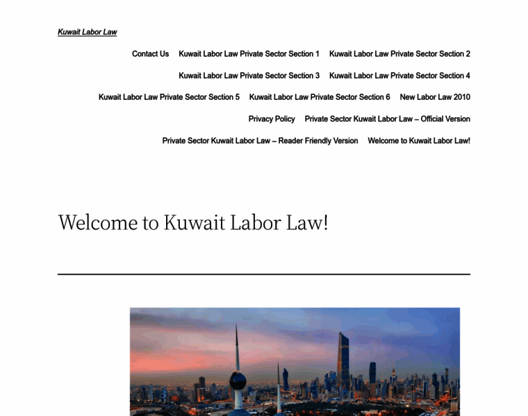 Kuwaitlaborlaw.com thumbnail