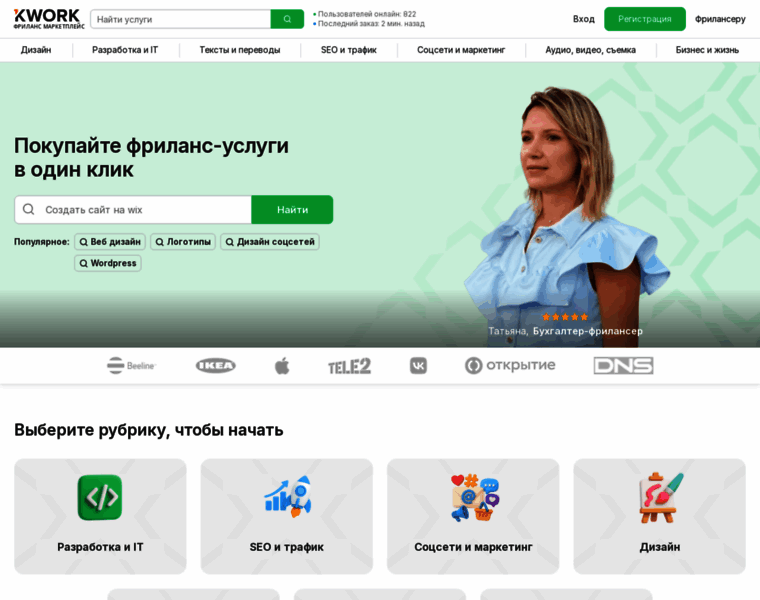 kwork.ru at WI. Фриланс, услуги фрилансеров, биржа фриланса для ...