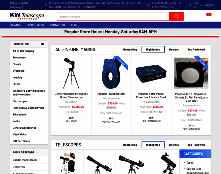 Kwtelescope.com thumbnail