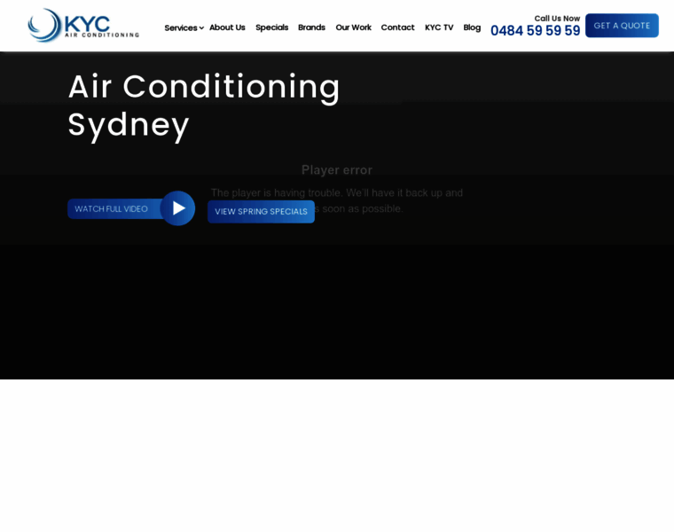 Kycairconditioning.com.au thumbnail
