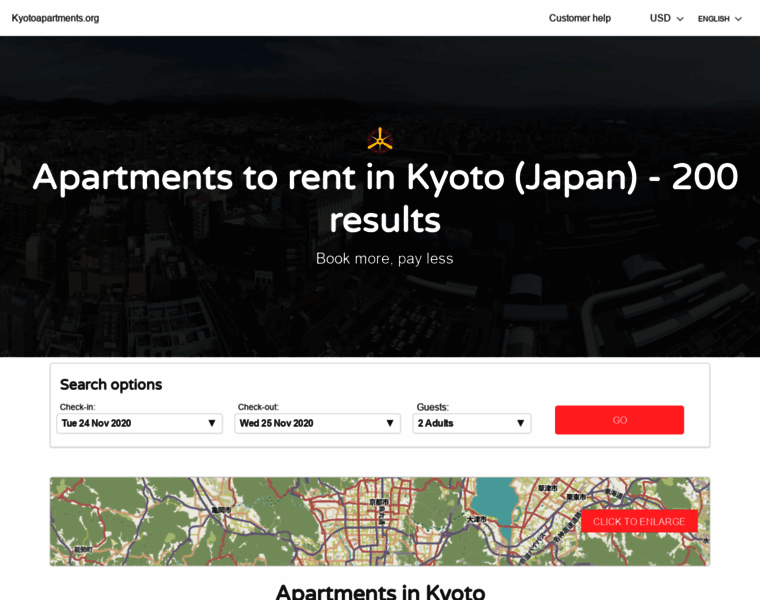 Kyotoapartments.org thumbnail