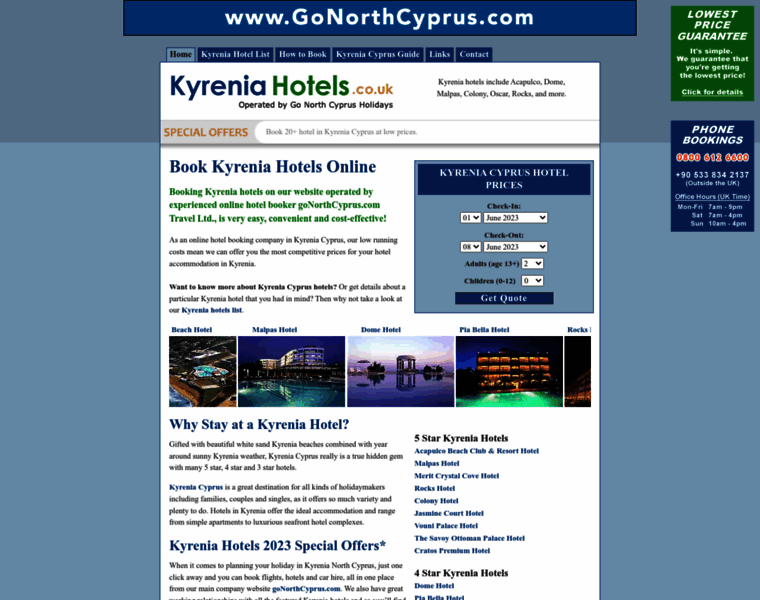Kyreniahotels.co.uk thumbnail