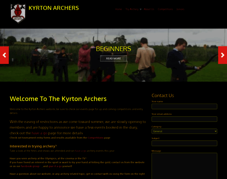 Kyrton-archers.co.uk thumbnail