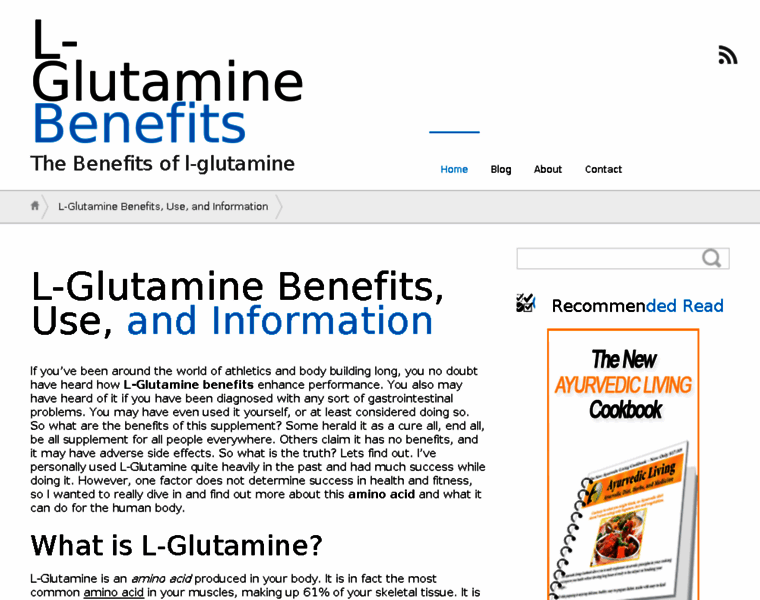 L-glutaminebenefits.com thumbnail