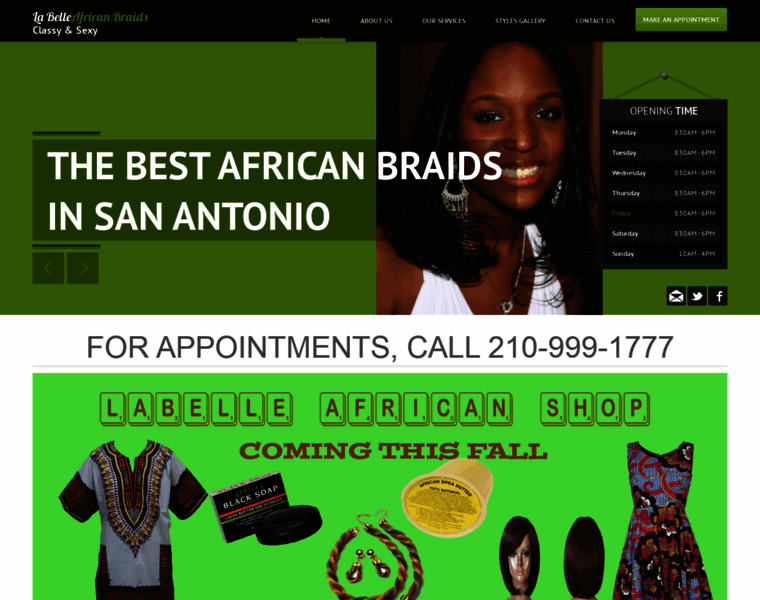 Labelleafricanbraids.com thumbnail