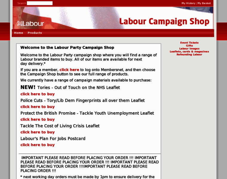 Labourcampaignshop.org.uk thumbnail