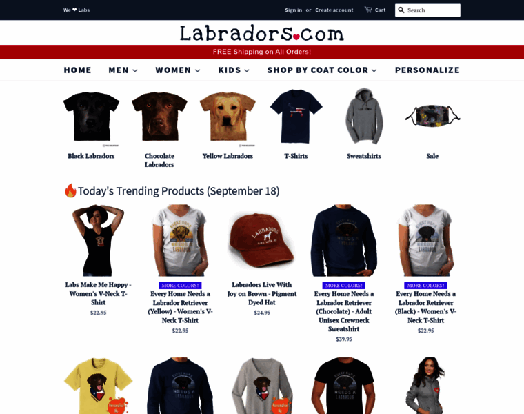 Labradors.com thumbnail