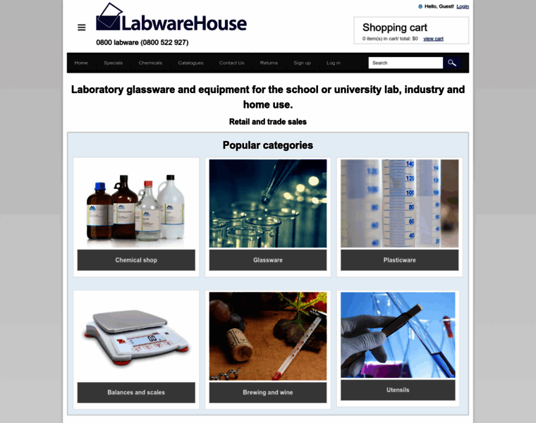 Labwarehouse.co.nz thumbnail