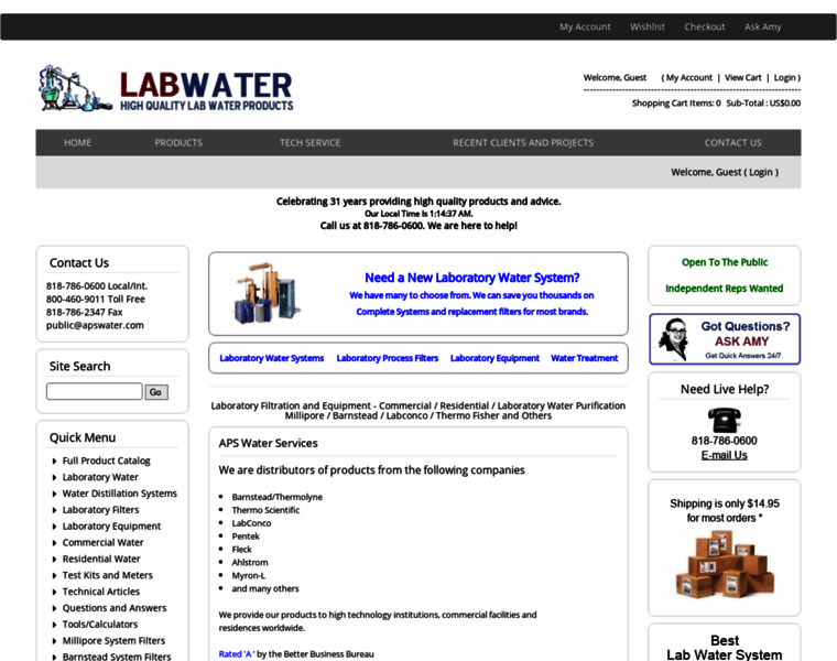 Labwater.com thumbnail