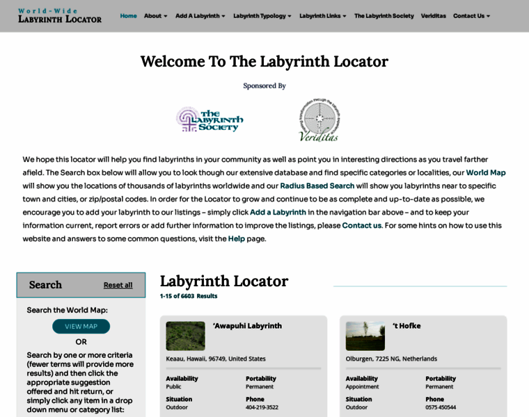 Labyrinthlocator.com thumbnail