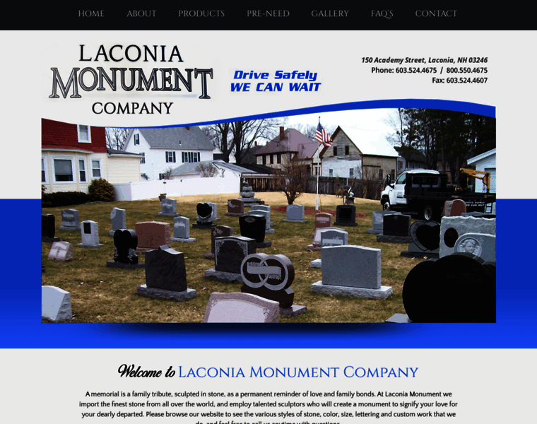 Laconiamonumentcompany.com thumbnail