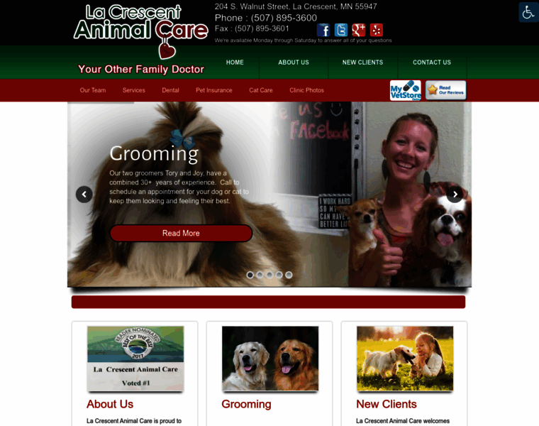 Lacrescentanimalcare.com thumbnail