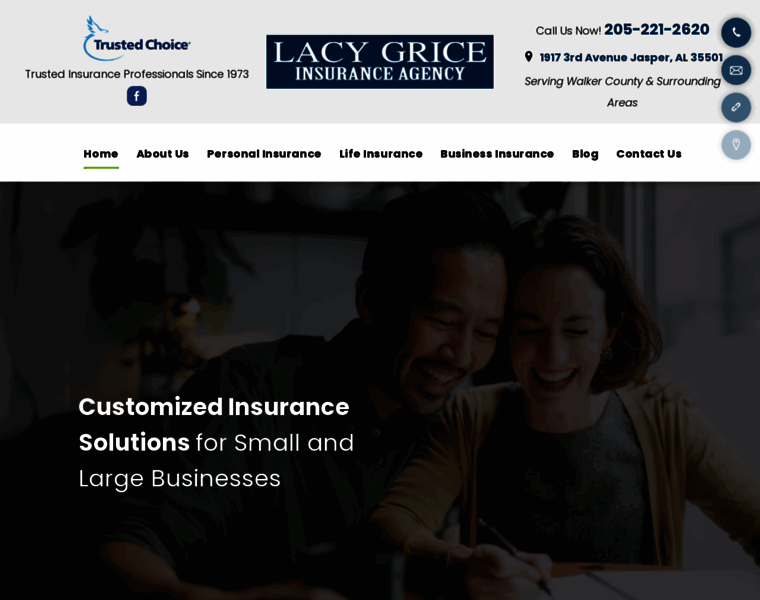 Lacygriceinsurance.com thumbnail