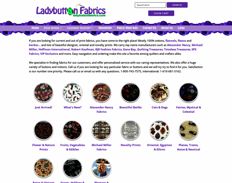 Ladybuttonfabrics.com thumbnail