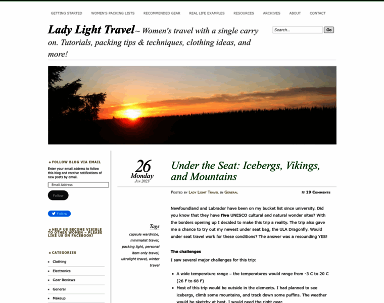 Ladylighttravel.com thumbnail