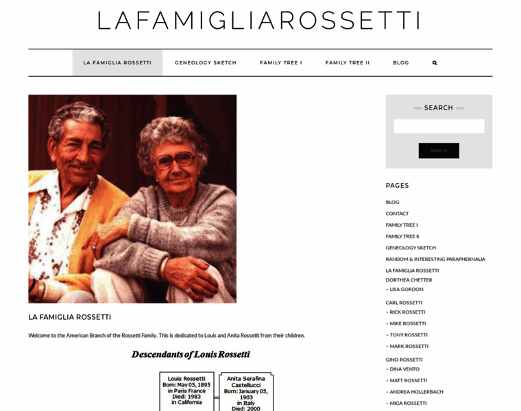 Lafamigliarossetti.com thumbnail