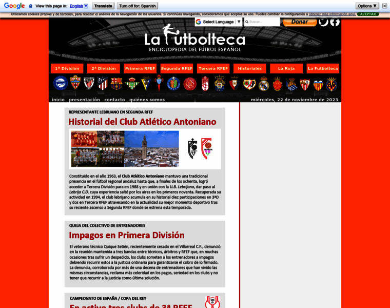 Lafutbolteca.com thumbnail