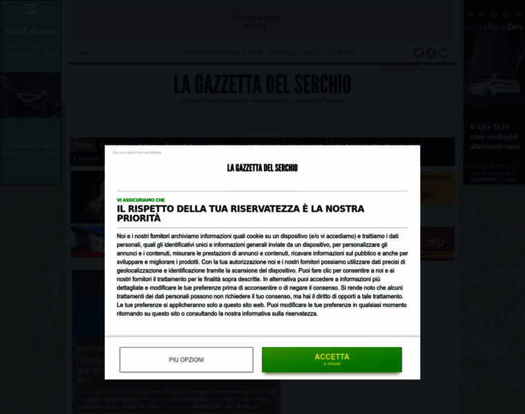 Lagazzettadelserchio.it thumbnail Lagazzettadelserchio.it thumbnail