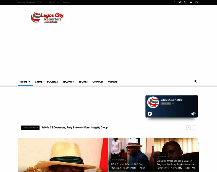 Lagoscityreporters.com thumbnail