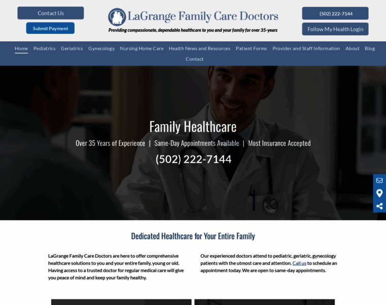 Lagrangefamilycare.com thumbnail