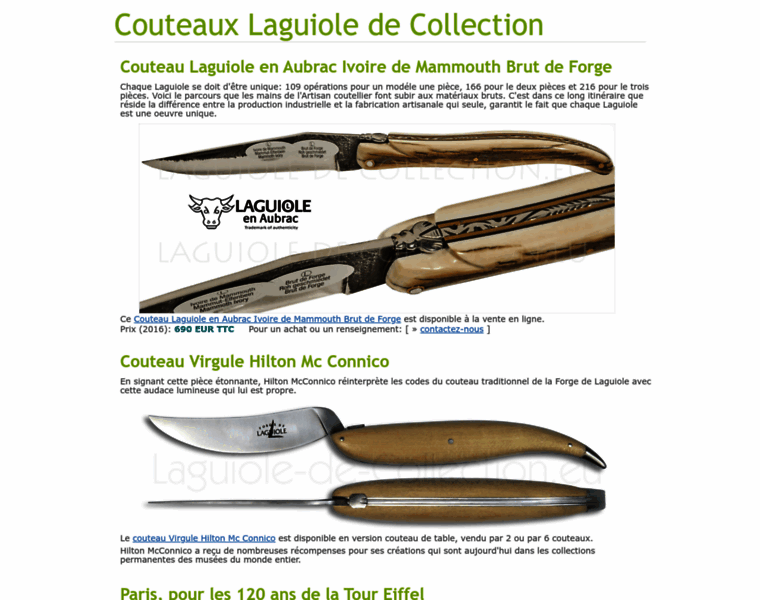 Laguiole-de-collection.eu thumbnail