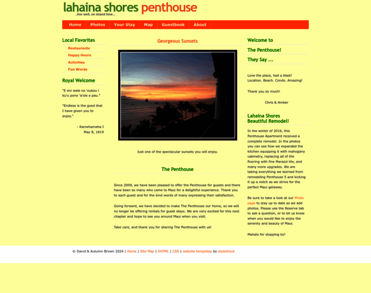 Lahainashorespenthouse.com thumbnail
