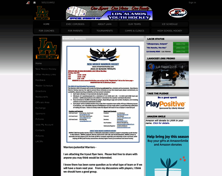 Lahockey.org thumbnail