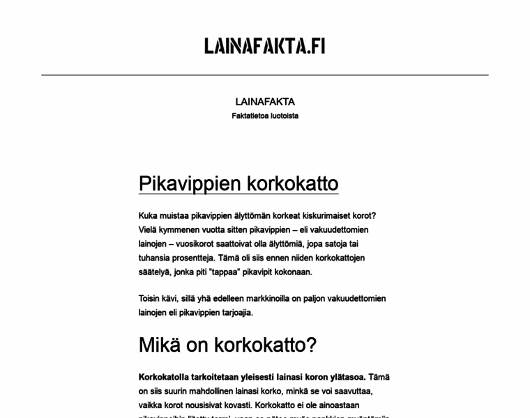 Lainafakta.fi thumbnail
