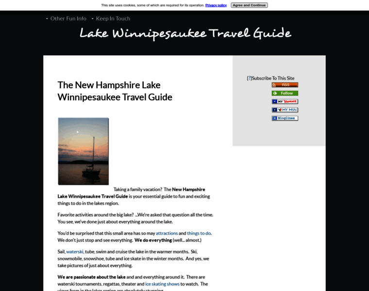 Lake-winnipesaukee-travel-guide.com thumbnail