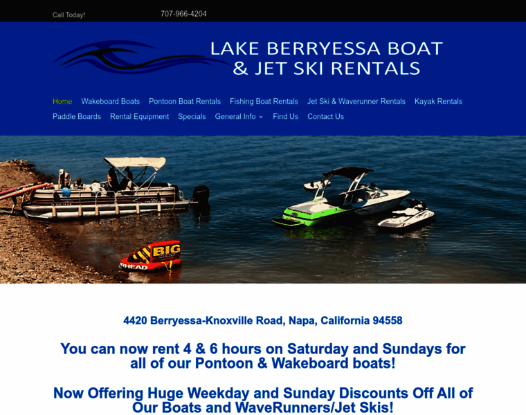 Lakeberryessaboats.com thumbnail