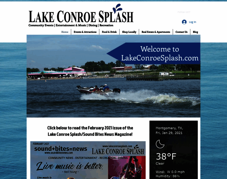 Lakeconroesplash.com thumbnail