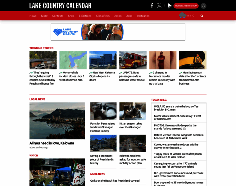 Lakecountrycalendar.com thumbnail