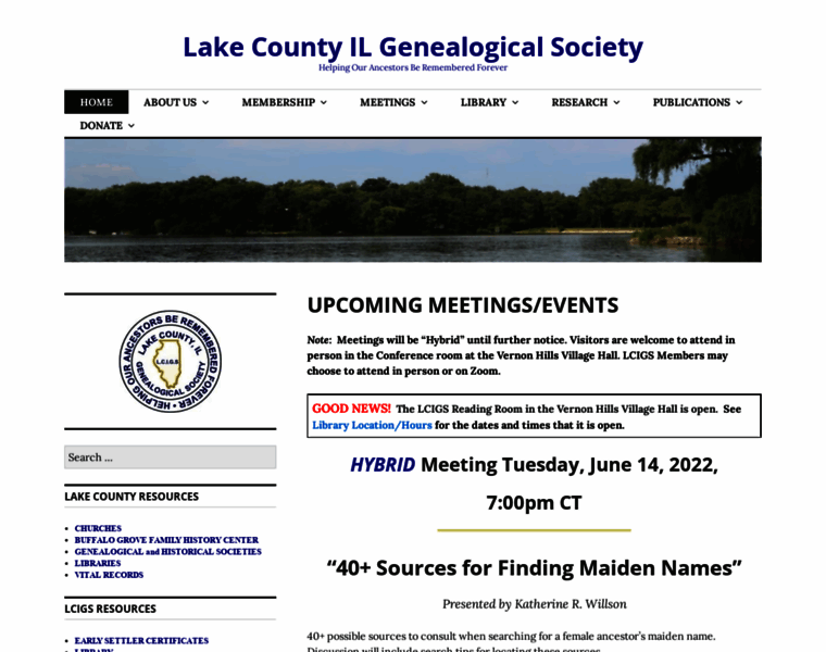 Lakecountyilgenealogy.org thumbnail