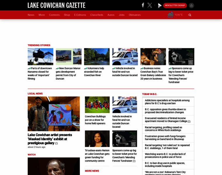 Lakecowichangazette.com thumbnail
