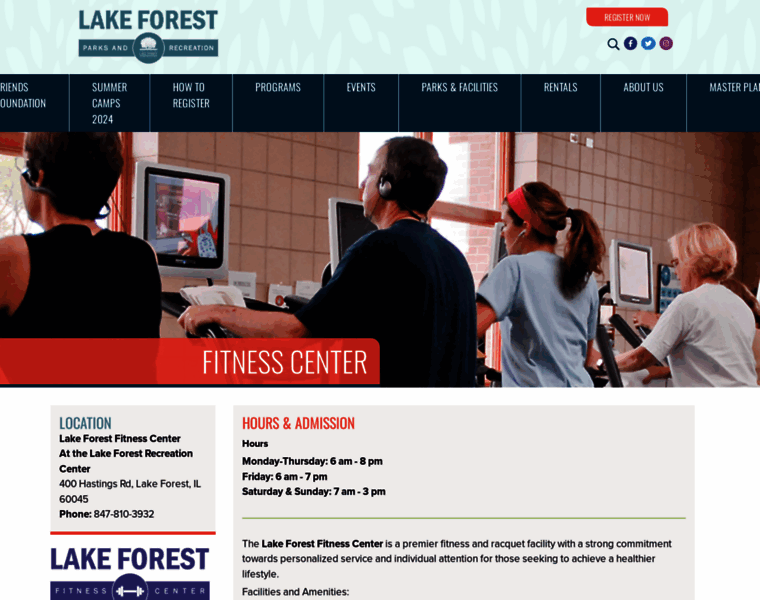 Lakeforestfitnesscenter.com thumbnail