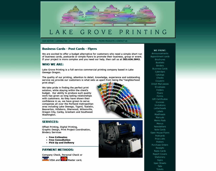 Lakegroveprinting.com thumbnail