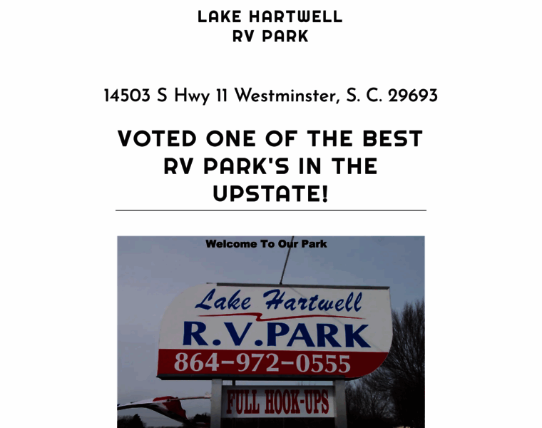 Lakehartwellrvpark.com thumbnail