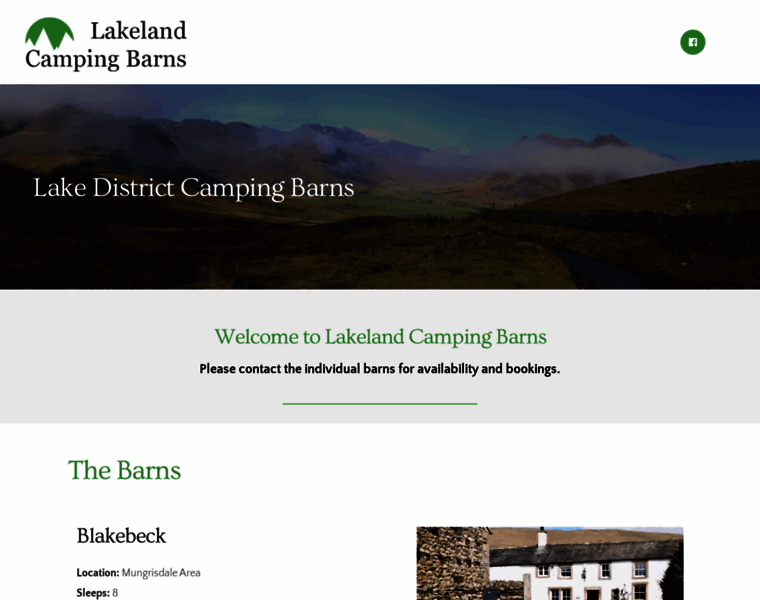Lakelandcampingbarns.co.uk thumbnail