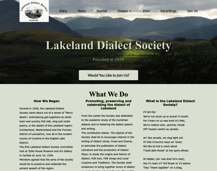 Lakelanddialectsociety.co.uk thumbnail