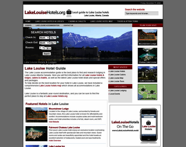Lakelouisehotels.org thumbnail