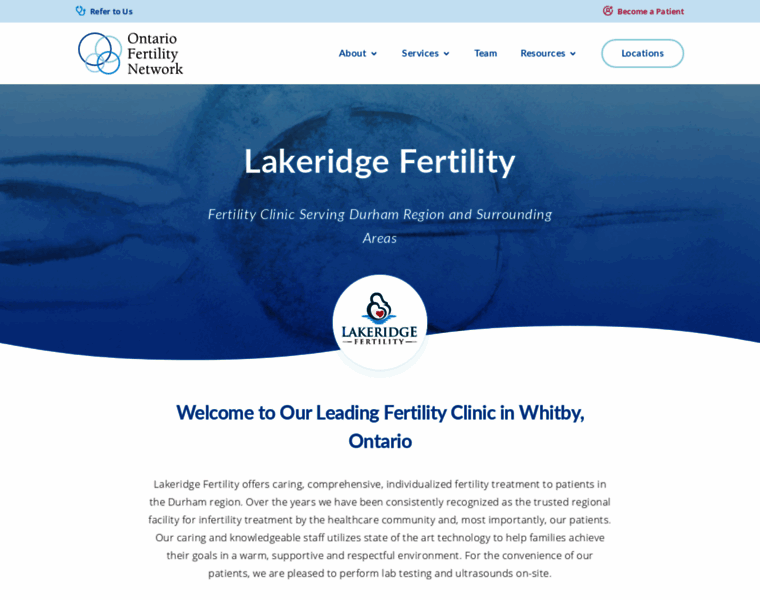 Lakeridgefertility.com thumbnail