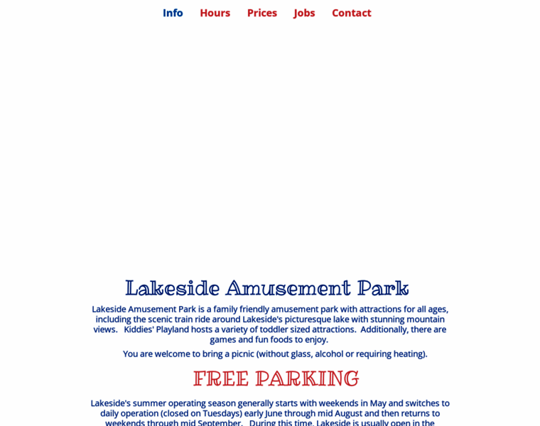 Lakesideamusementpark.com thumbnail