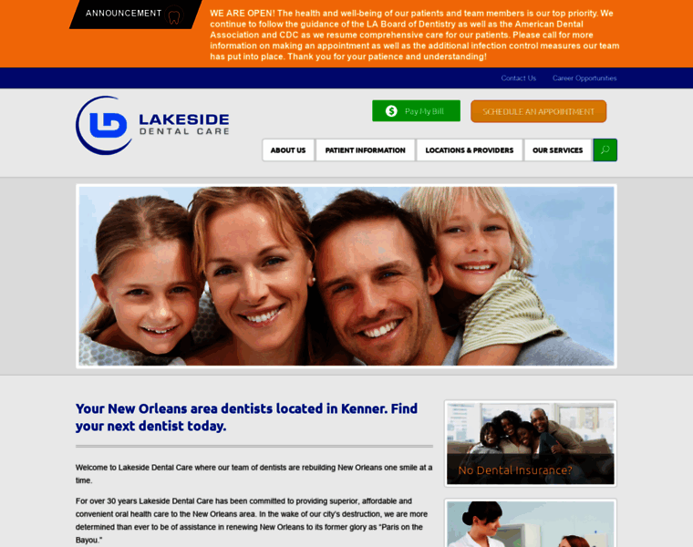 Lakesidedentalcare.com thumbnail