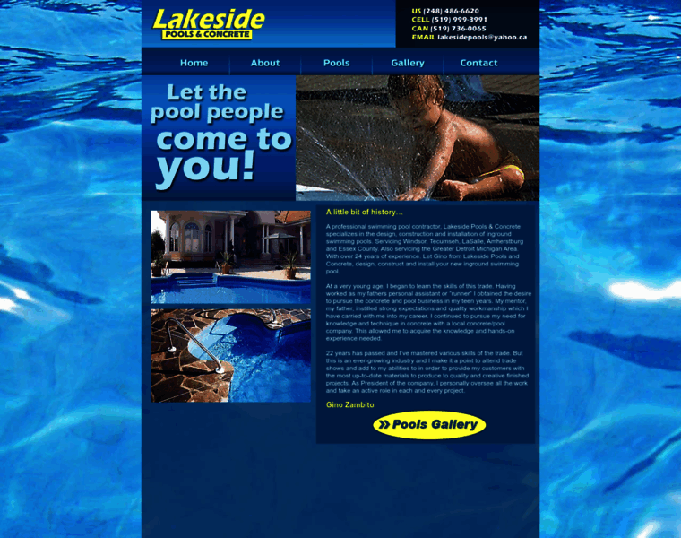 Lakesidepoolsandconcrete.com thumbnail