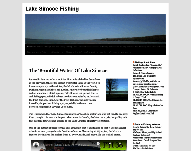 Lakesimcoefishing.net thumbnail
