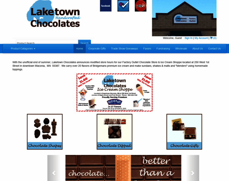 Laketownchocolates.com thumbnail