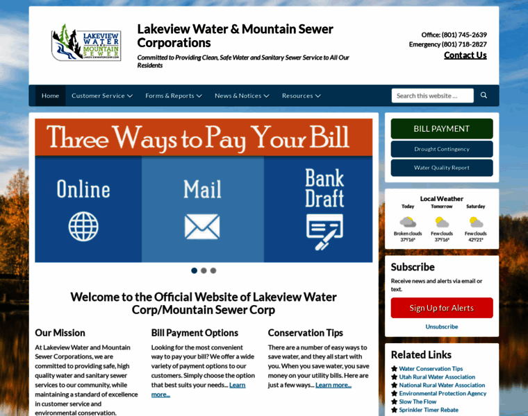 Lakeviewwatercorp.com thumbnail