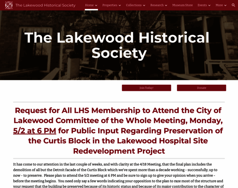 Lakewoodhistory.org thumbnail