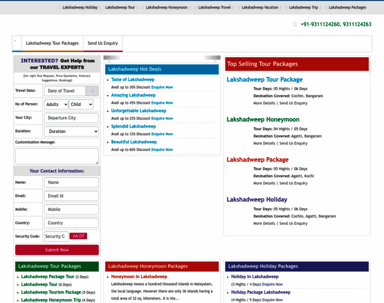 Lakshadweeptourpackages.net.in thumbnail