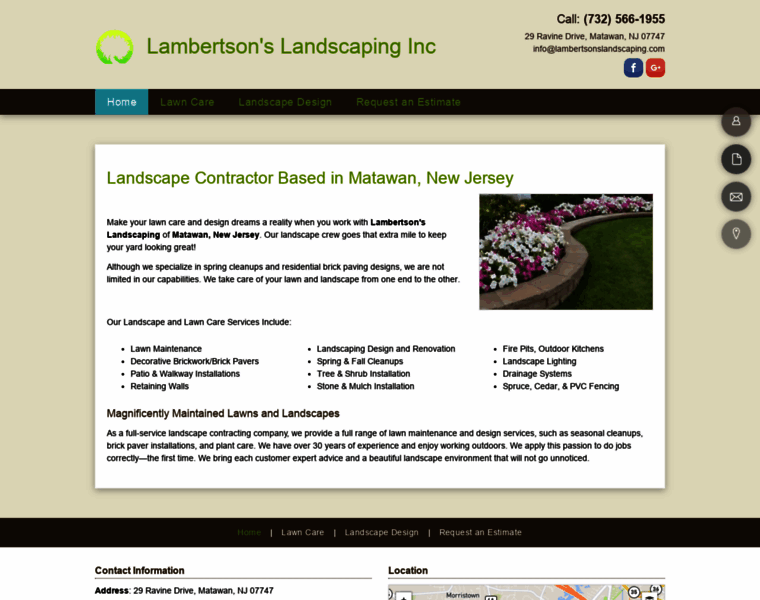 Lambertsonslandscaping.com thumbnail